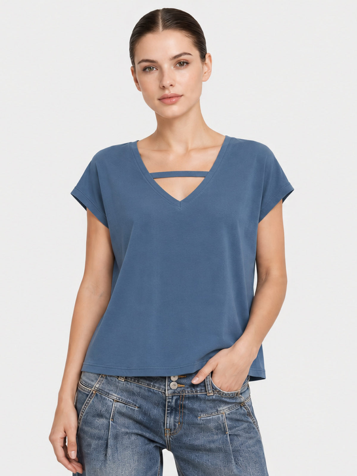 Zarelle Women's Modal Relaxed Fit T-Shirt