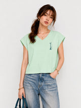 Zarelle Women's Modal Relaxed Fit T-Shirt