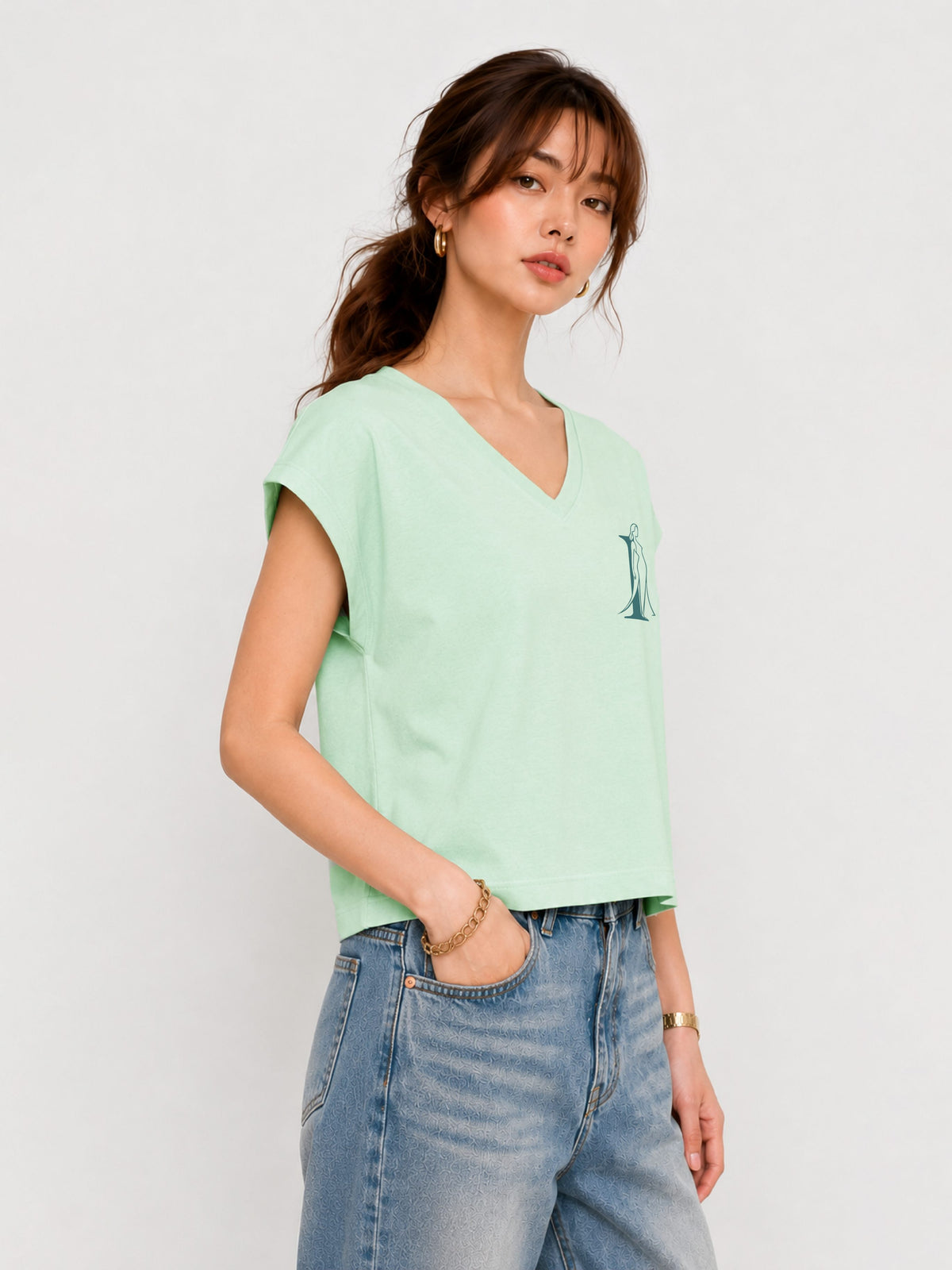 Zarelle Women's Modal Relaxed Fit T-Shirt