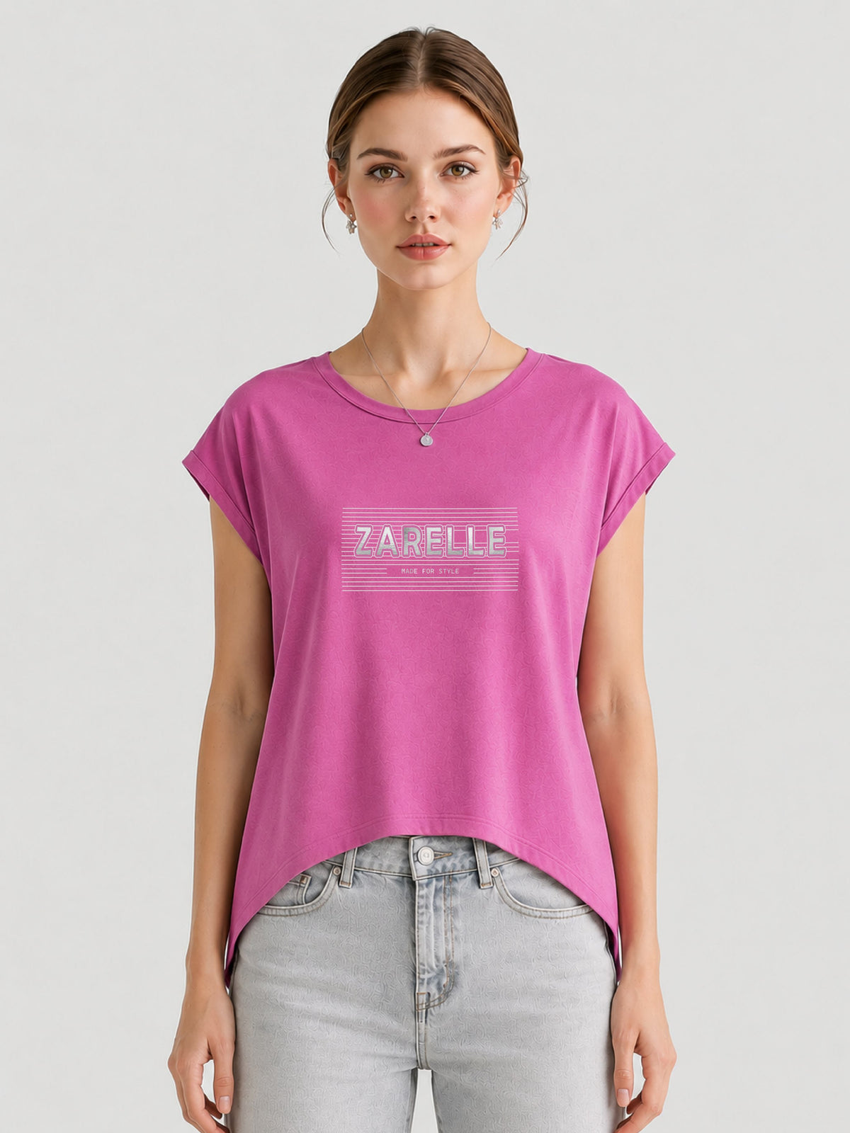 Zarelle Women's Soft Cotton Relaxed Fit Top