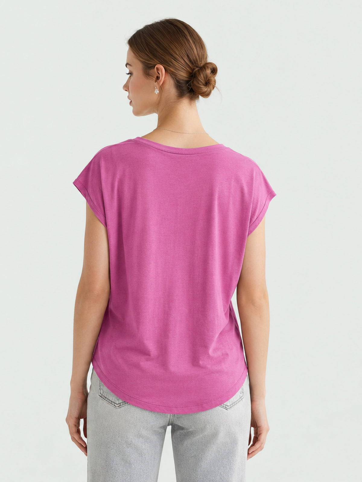 Zarelle Women's Soft Cotton Relaxed Fit Top