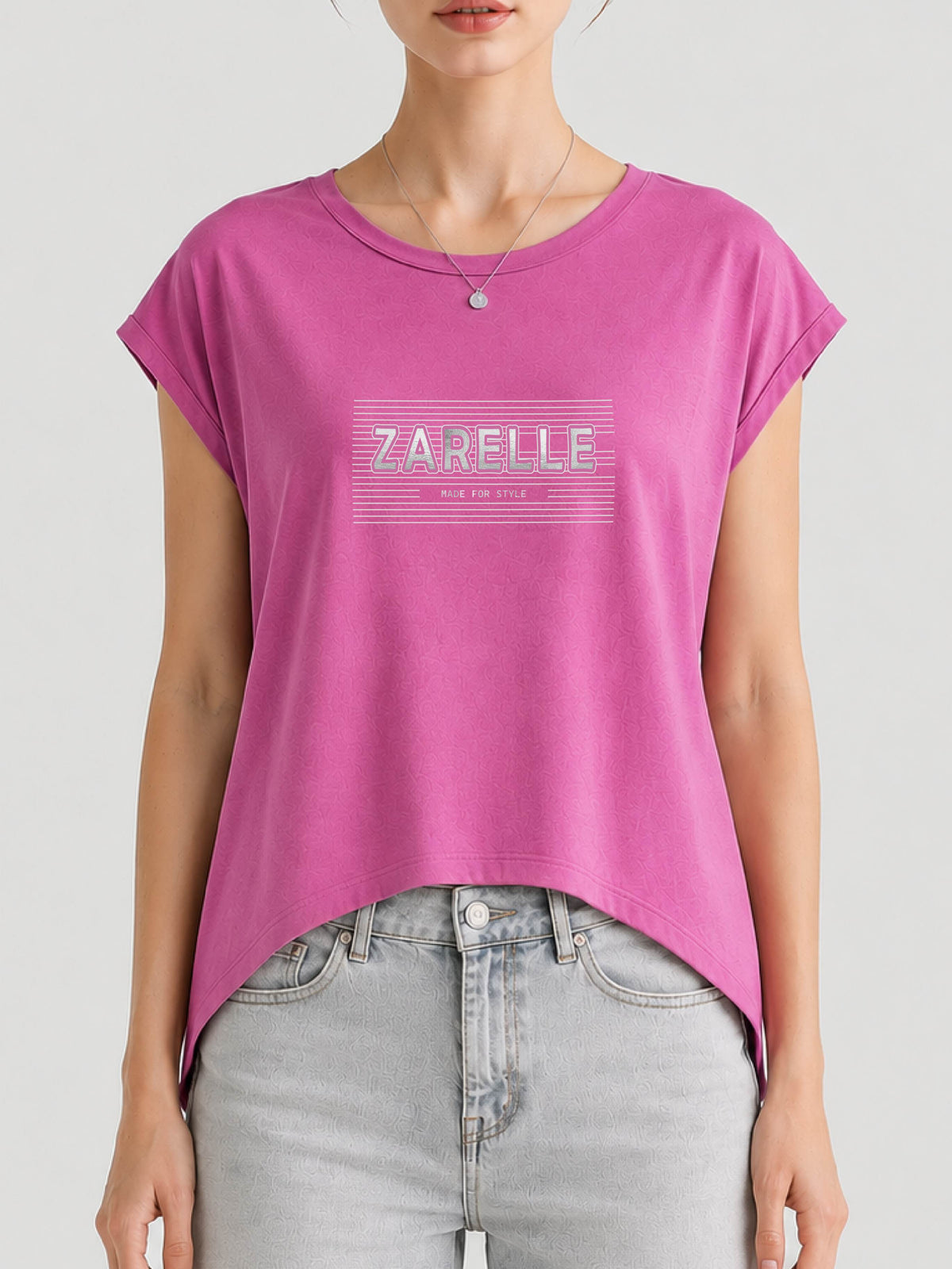 Zarelle Women's Soft Cotton Relaxed Fit Top