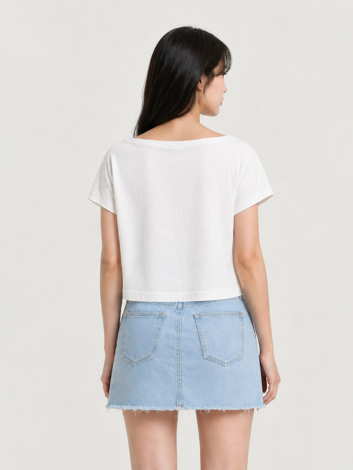 Zarelle Women's Soft Cotton Relaxed Fit Crop Top