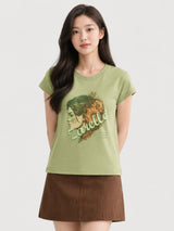 Zarelle Women's Soft Cotton Regular Fit Top