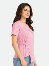 Zarelle Women's Cotton Regular Fit Top