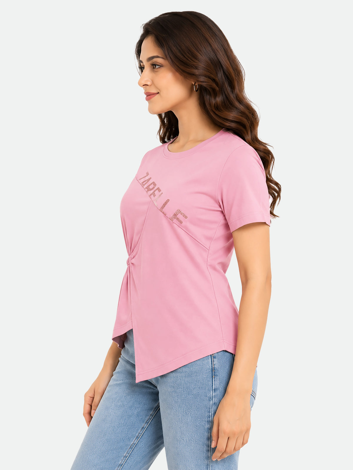 Zarelle Women's Cotton Regular Fit Top