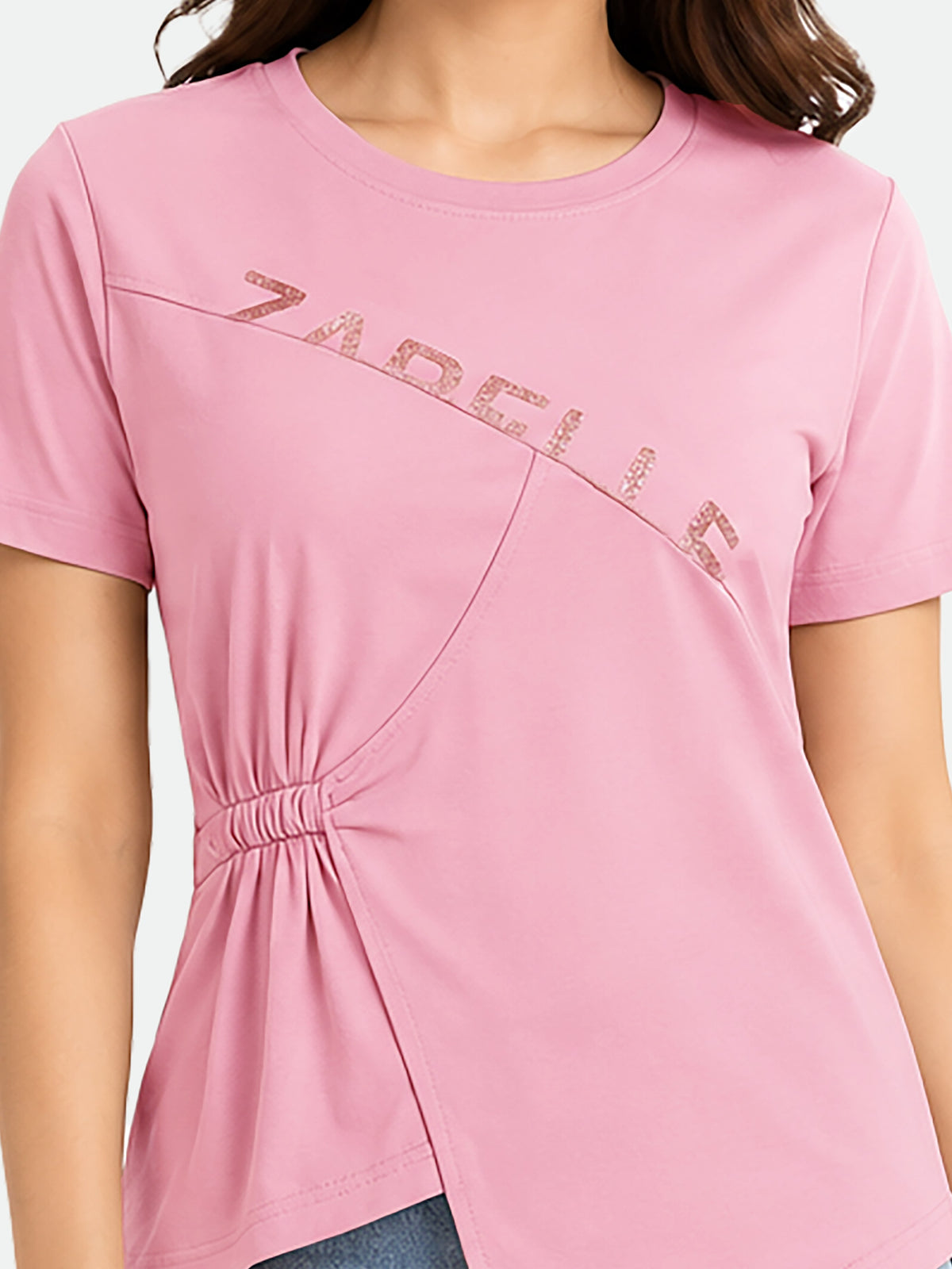 Zarelle Women's Cotton Regular Fit Top