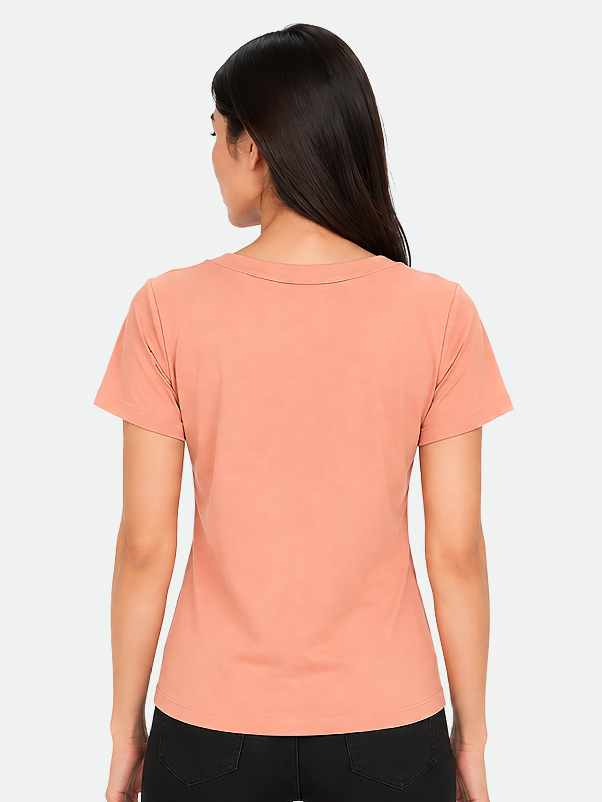 Zarelle Women's Cotton Regular Fit Ruched Top