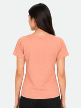 Zarelle Women's Cotton Regular Fit Ruched Top