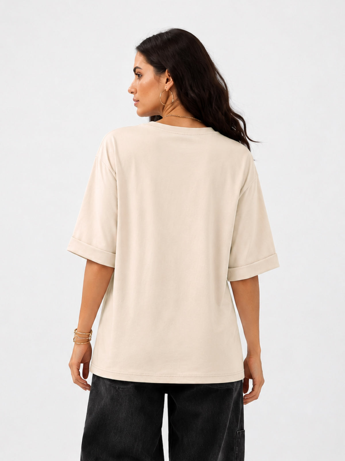 Zarelle Women's Modal Oversized Fit T-Shirt