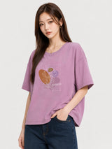 Zarelle Women's Modal Oversized Fit T-Shirt