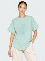 Zarelle Women's Cotton Relaxed Fit High Low T-Shirt