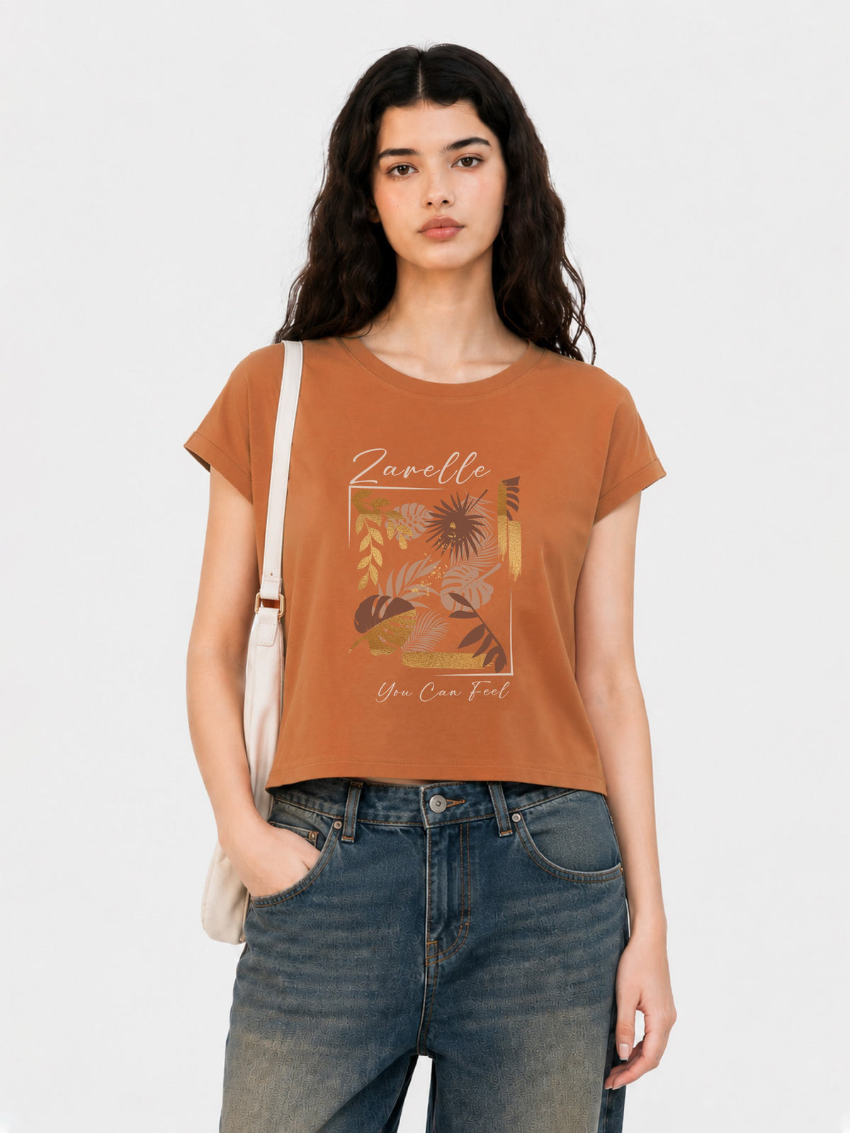 Zarelle Women's Modal Relaxed Fit T-Shirt