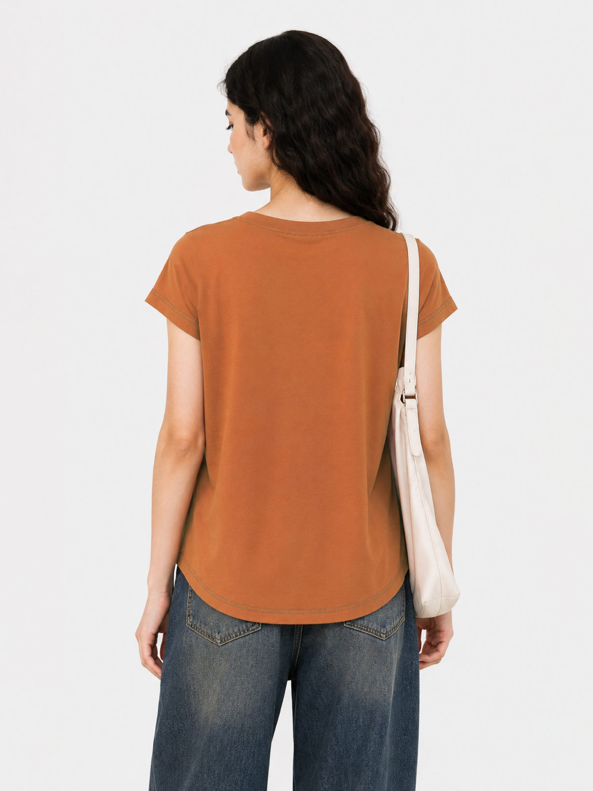 Zarelle Women's Modal Relaxed Fit T-Shirt