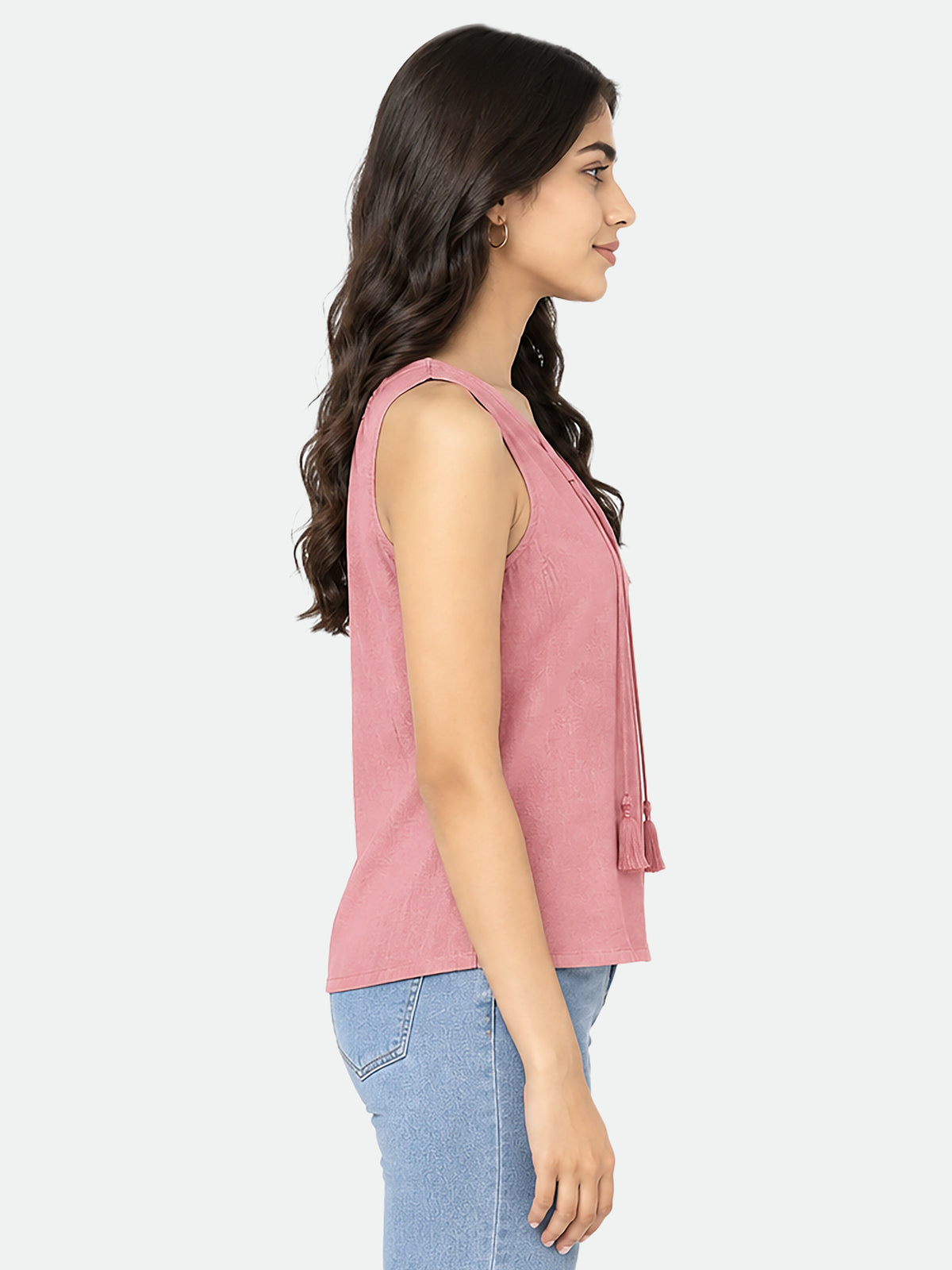 Zarelle Women's Cotton Regular Fit Sleeveless T-Shirt