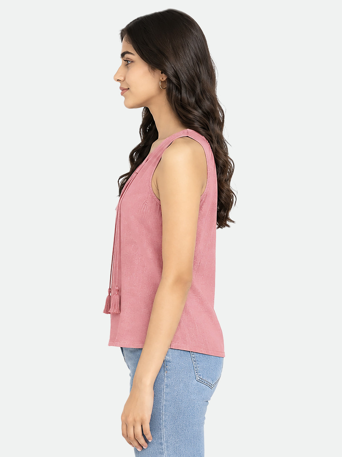 Zarelle Women's Cotton Regular Fit Sleeveless T-Shirt